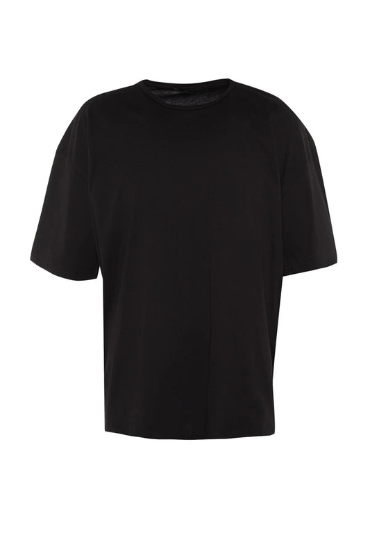 Oversize Black Cotton T-Shirt