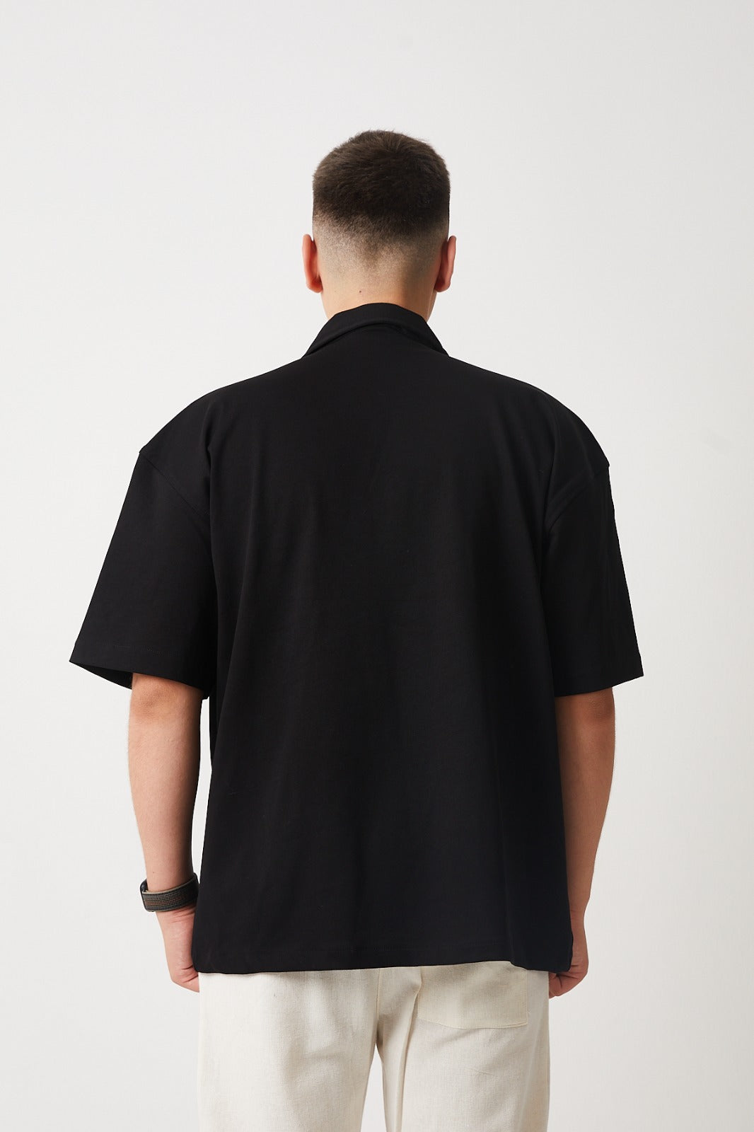 Apache Collar, Embroidered Detail, Supreme Shirt - Black