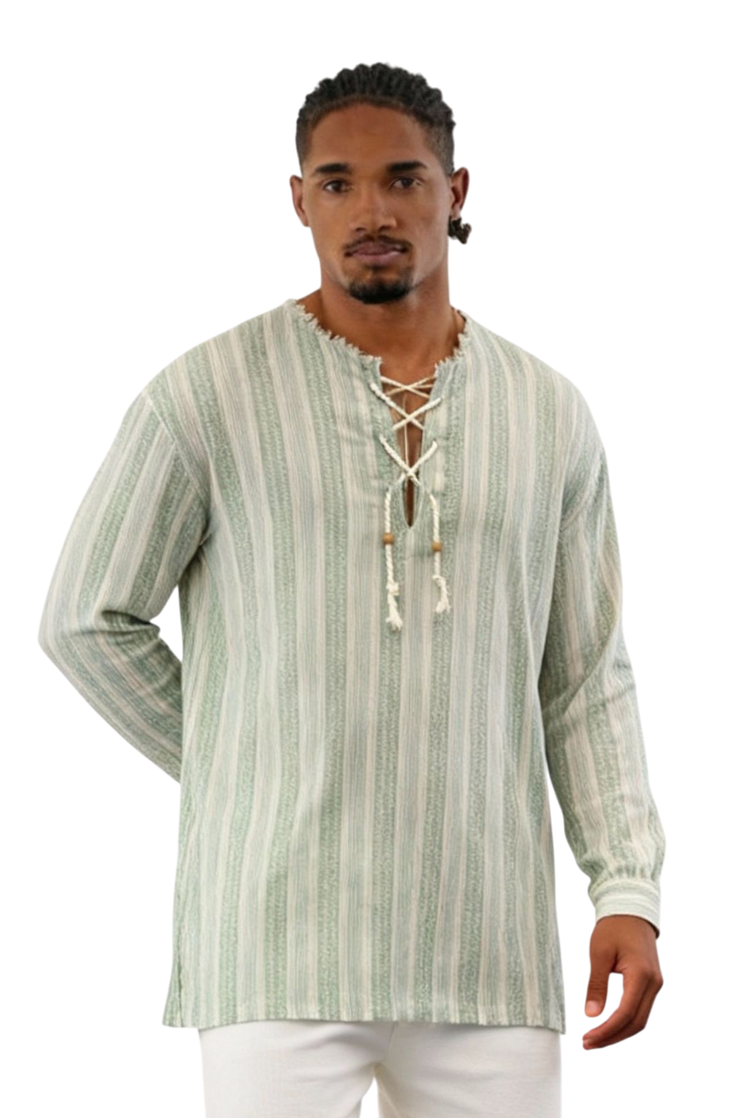 Riyah Boho Shirt - Green