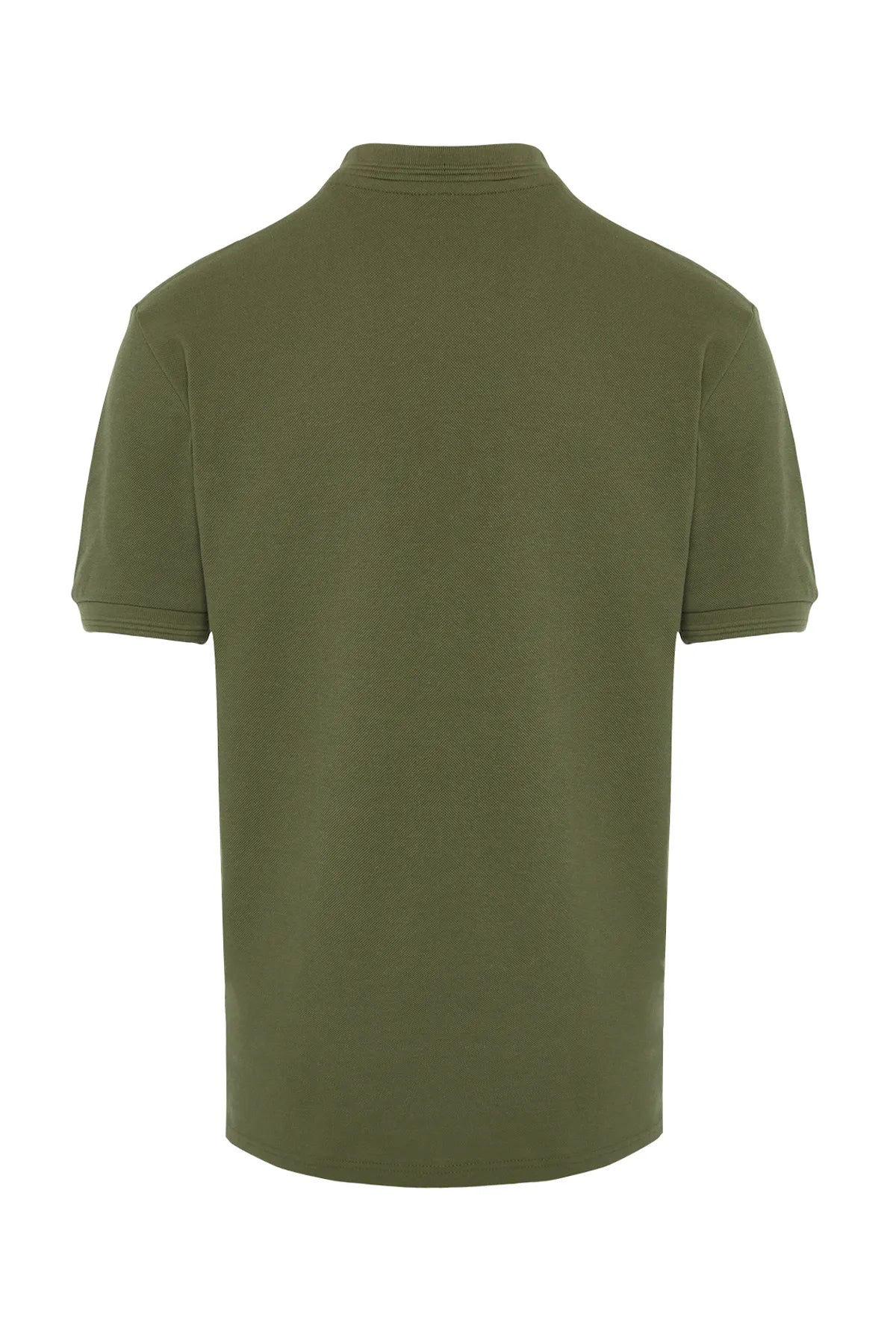 SLN Khaki Polo Neck Slim Fit Short Sleeve T-shirt