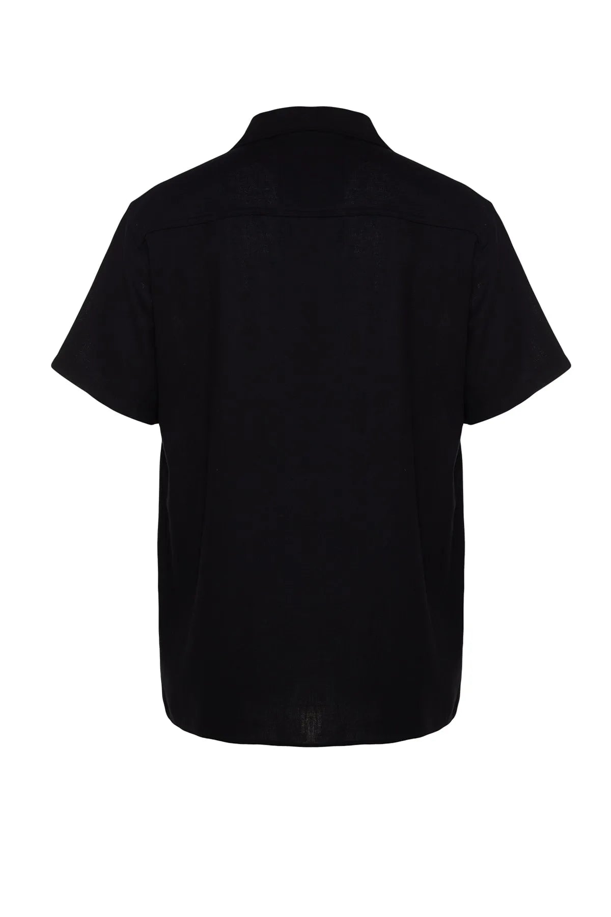 Black Relaxed Fit Short Sleeve Shirt
