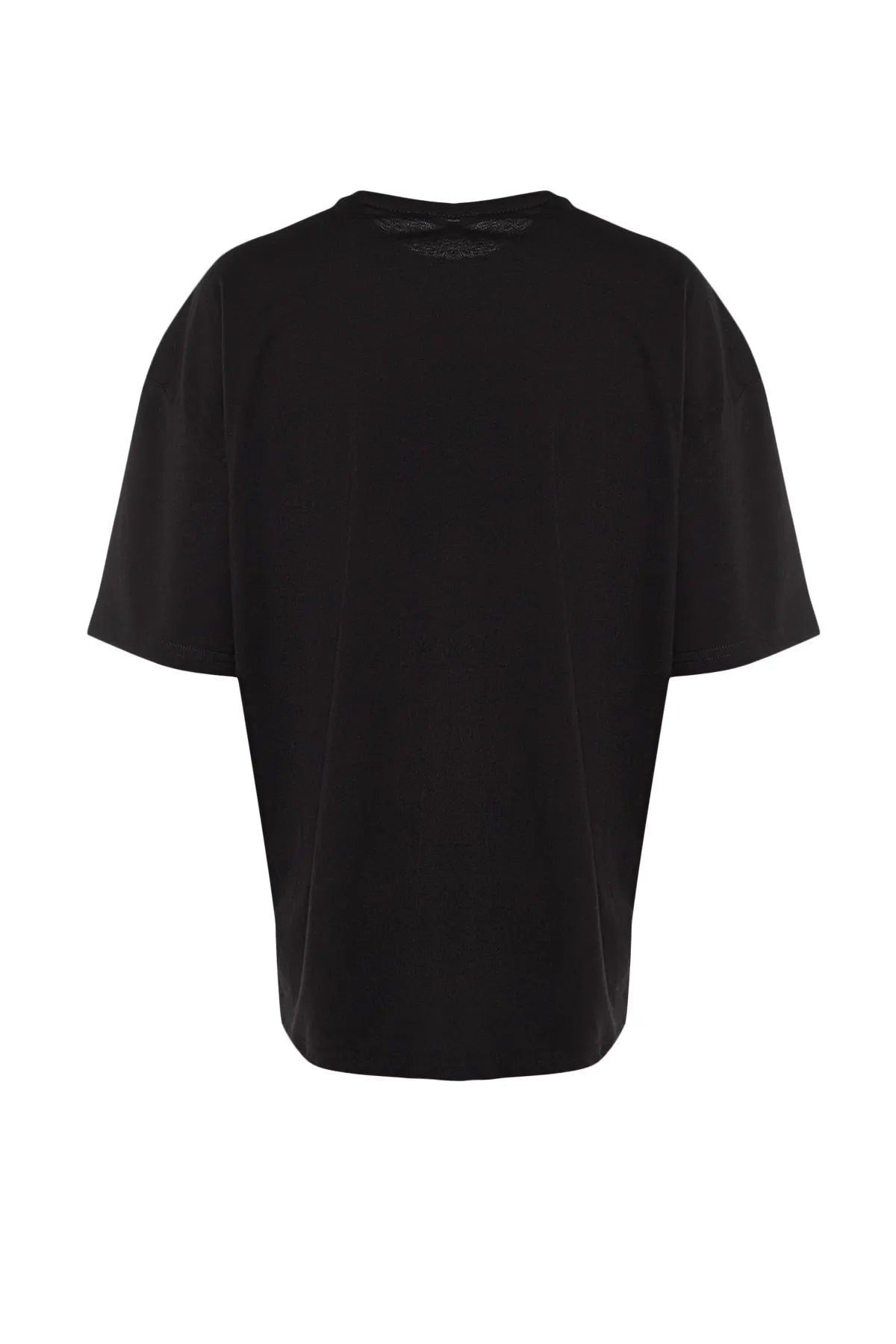Oversize Black Cotton T-Shirt