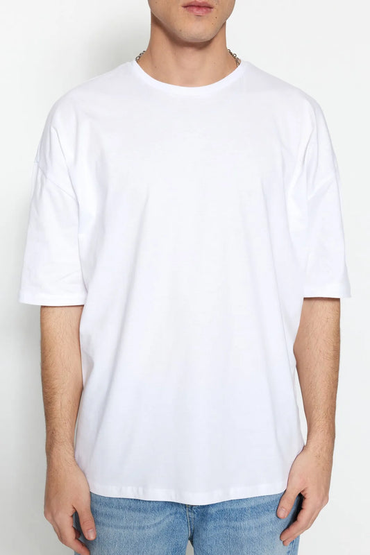Oversize White Cotton T-Shirt