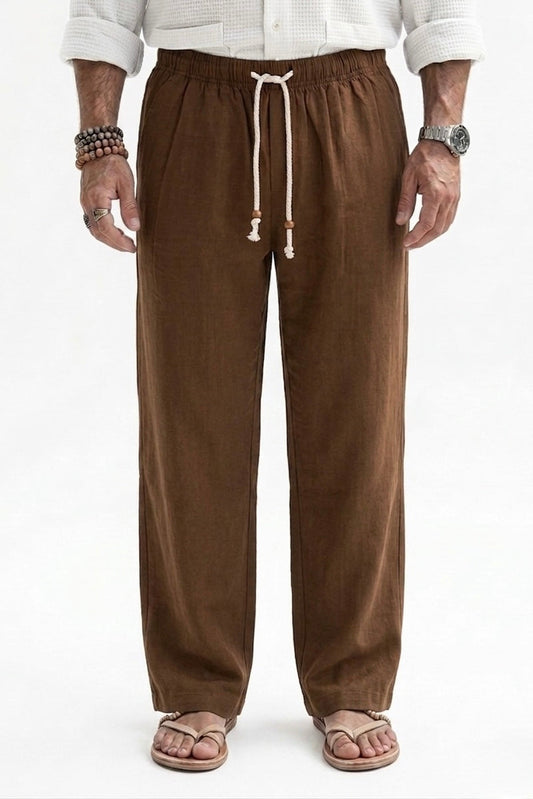 Fedora Baggy Pants - Brown