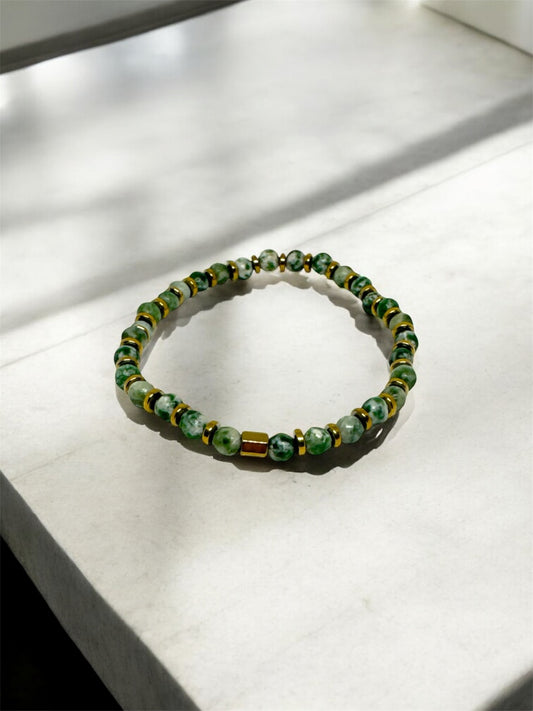 Green Jasper Natural Stone Bracelet