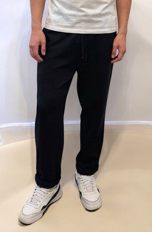 Elastic Waist Pants - Black