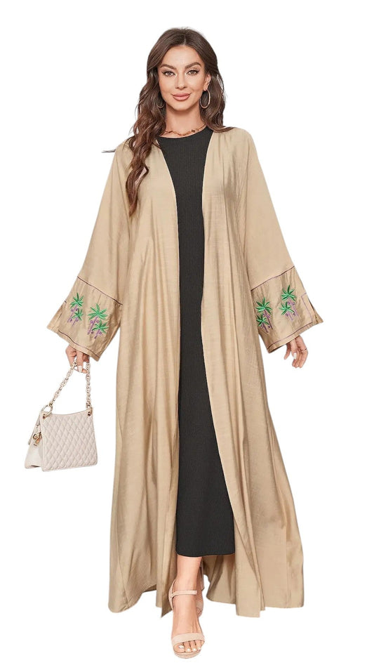 Embroidered Wide Sleeve Abaya