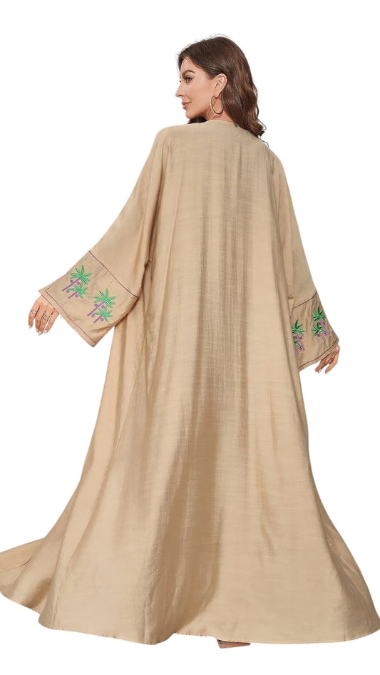 Embroidered Wide Sleeve Abaya
