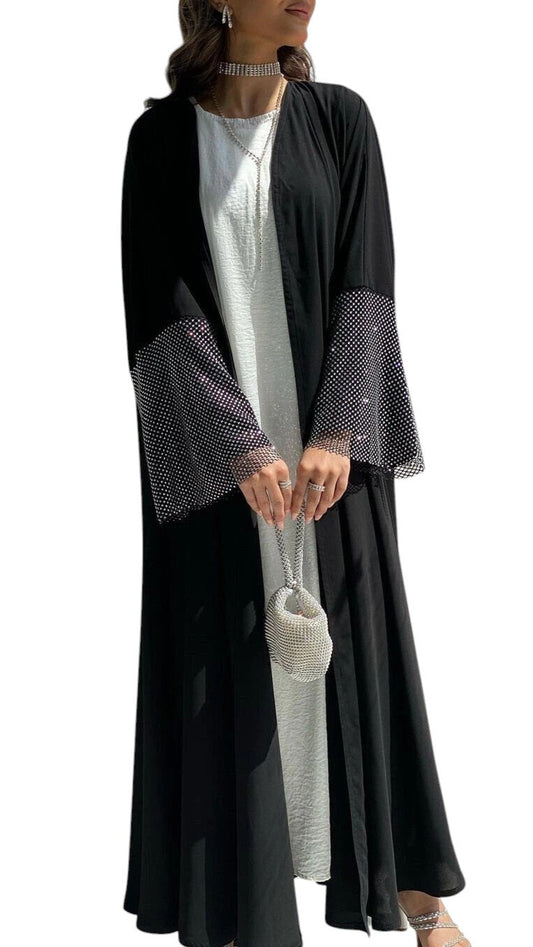 Elegant Abaya with Rhinestone